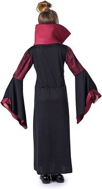 Dress Up America Vampiress Dress & Necklace Costume Set - Toddlers Girls