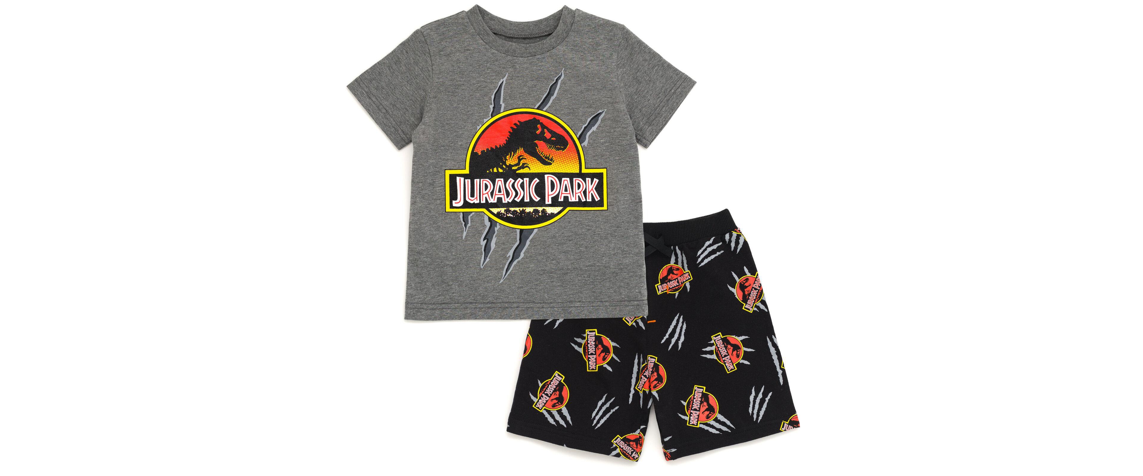 Jurassic World Toddler Boys T-Shirt and French Terry Shorts Outfit Set to