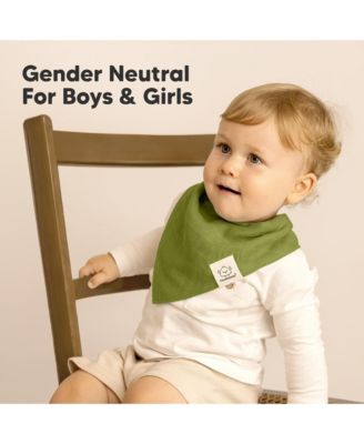 8pk Lumi Muslin Baby Bibs, Bandana Bibs for Baby Boy, Baby Girl, Muslin Drool Bib for Newborn, Toddler