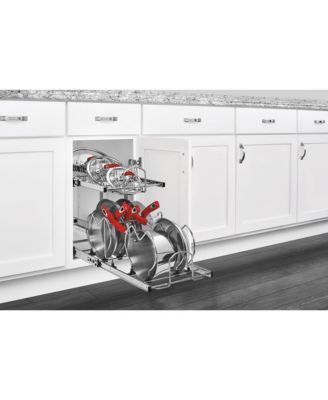 Pullout Cabinet Pot and Pan Organizer, 12&amp;quot; Width, 5CW2-1222-CR