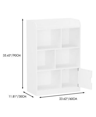Kids Bookcase with 6 Compartments – Organized and Accessible Bookshelf