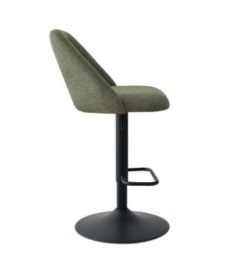 2-Pc. Fabric 360° Swivel Adjustable Barstools