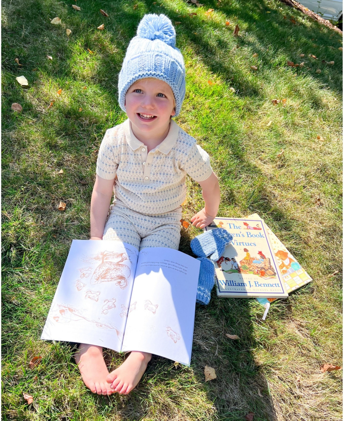 Bits & Bows Boys Big Bro Bobble Hat
