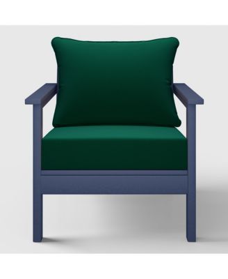 HDPE Frame Deep Seat Cushions Modern Outdoor Patio Club Chair