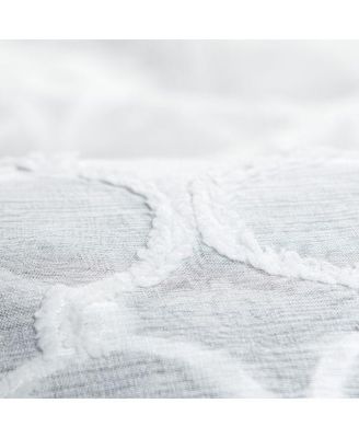 Premium 2-Panel Faux Linen Shimmer Textured Sheer Curtain Panels - for Windows Living Room Bedroom Office - Translucent Window Drapes for Home- 52 x 63 Inches Long - Taupe