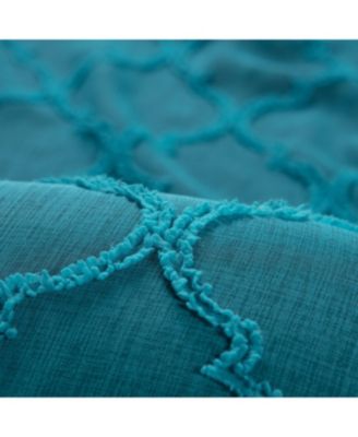 Premium 2-Panel Faux Linen Shimmer Textured Sheer Curtain Panels