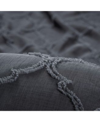 Premium 2-Panel Faux Linen Shimmer Textured Sheer Curtain Panels - for Windows Living Room Bedroom Office - Translucent Window Drapes for Home- 52 x 96 Inches Long - White