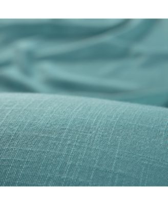 Premium 2-Panel Soft Textured Semi Sheer Grommet Curtains for Window Living Room Bedroom Kitchen Office - Light Filtering Privacy Window Treatment Drapes - 52 x 96 Inches - Java