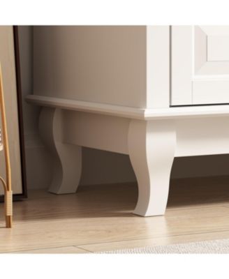 9-Drawer Gray Wood Dresser Bedroom Storage Cabinet Modern Style