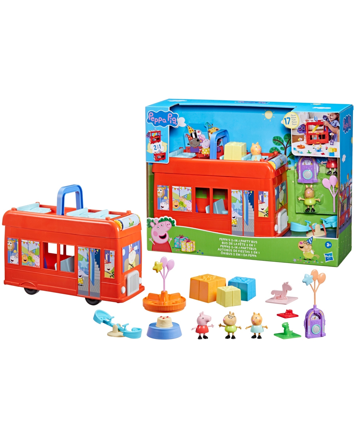 Peppa Pig Peppa's 2-in-1 Party Bus In No Color