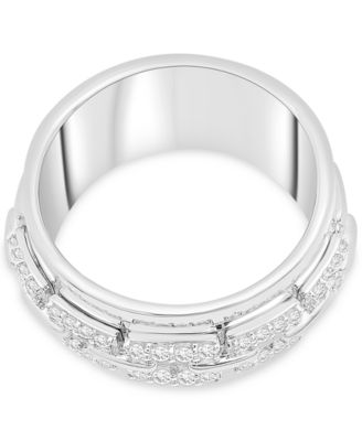 Diamond Wide Band Statement Ring (1/4 ct. t.w.) in Gold Vermeil or Sterling Silver, Created for Macy's
