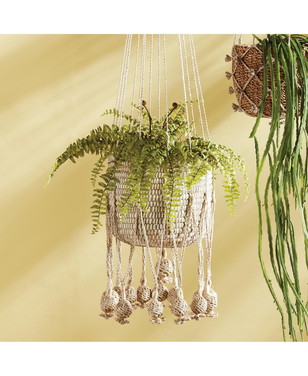 Gaia Jute Hanging Basket 11.75"