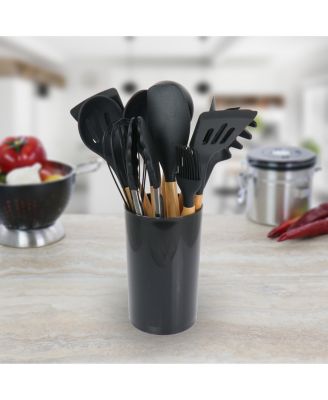 Collection Silicone and Wood Cooking Utensils, Set of 12