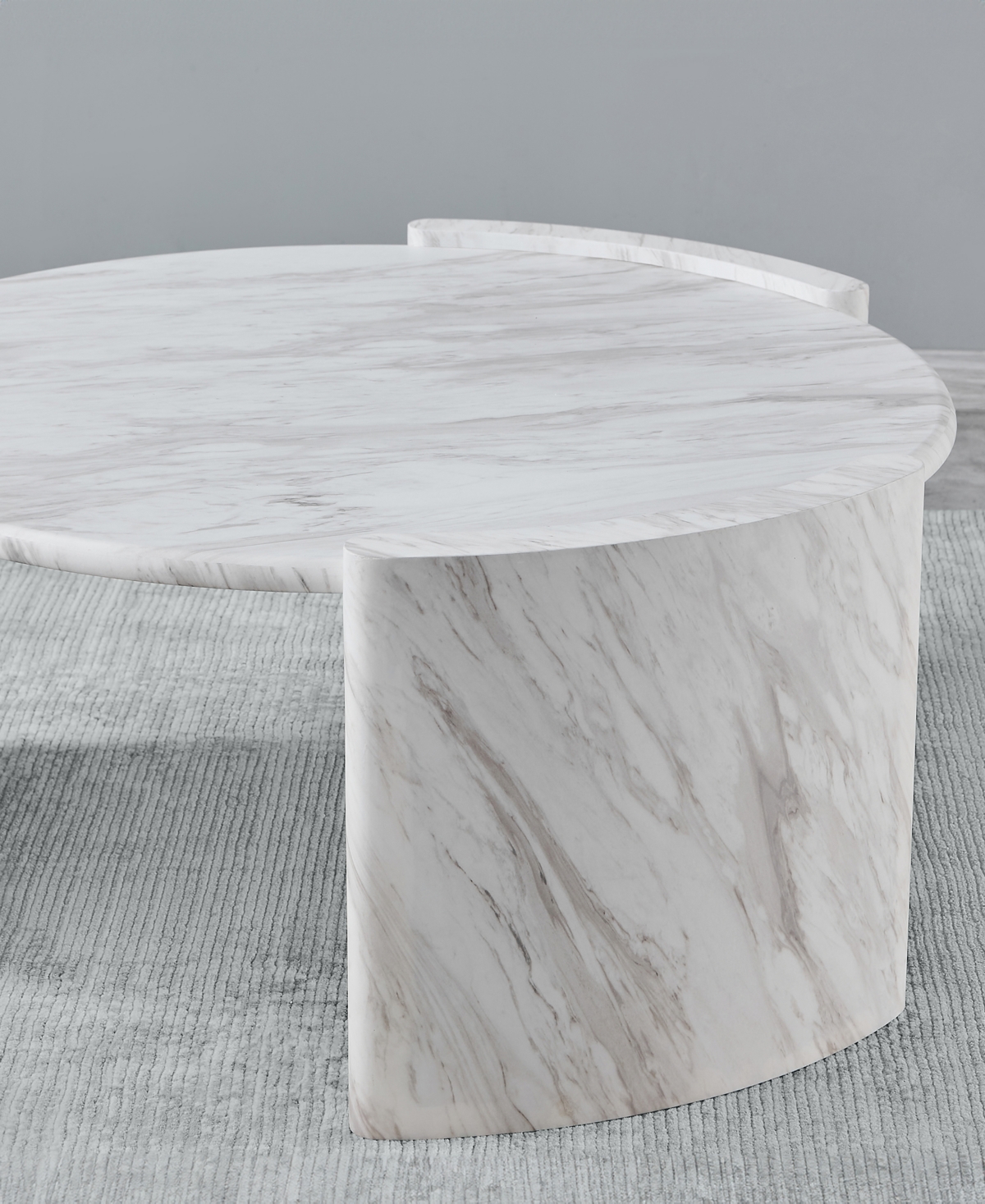 Macy's Merino 42" Cocktail Table In Light Grey
