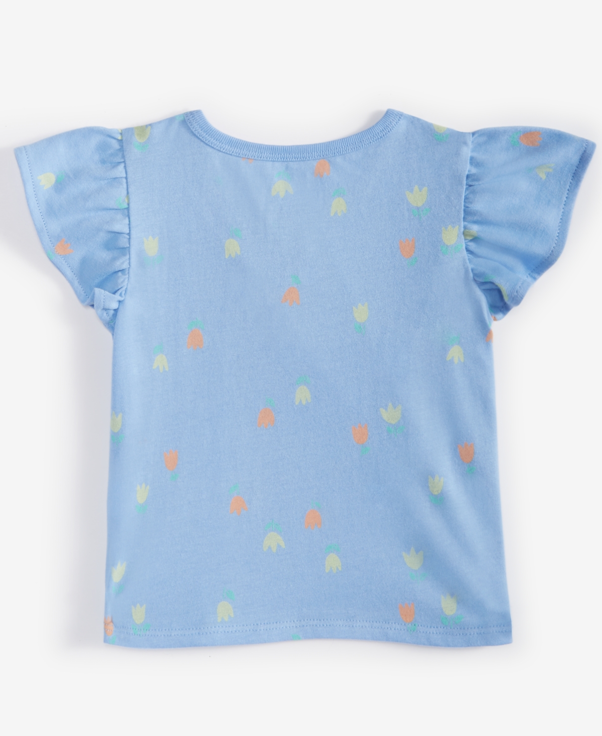 First Impressions Baby Girls Short-Sleeve Tulip Twirl Printed T-Shirt, Created for Macy's