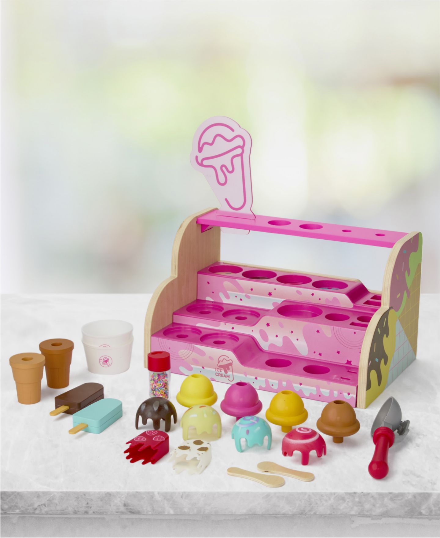 Детский игровой набор Geoffrey's Toy Box Scoop Top Ice Cream Counter Playset — фото 6