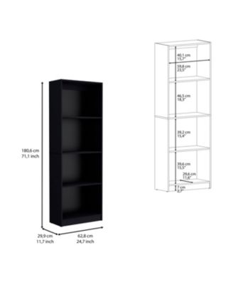 Vinton Bookcase with Spacious Tier-Shelving Design