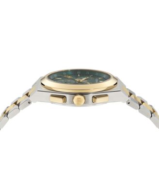 Men's Swiss Chronograph Vega Two-Tone Stainless Steel Bracelet Watch 42mm