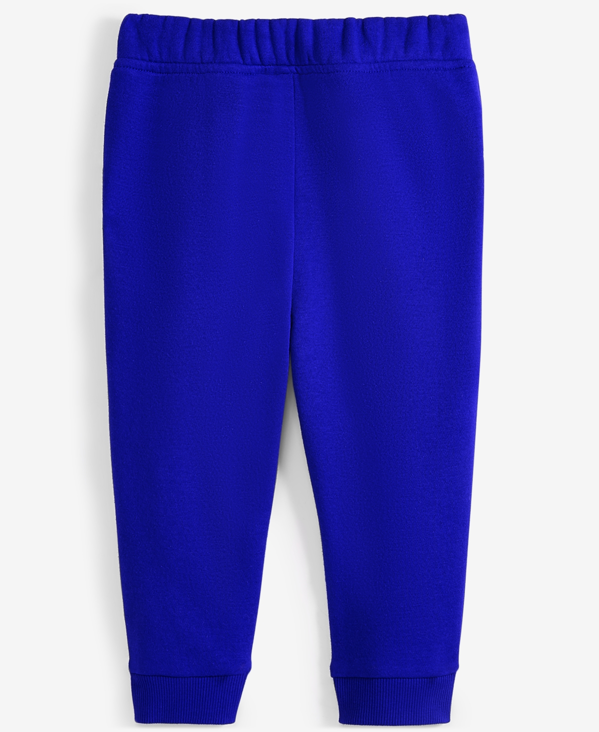 First Impressions Baby Boys Solid Fleece Pants, Created For Macy's In Navy Sea