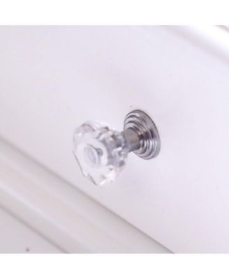 5-Drawer Dressing Table with Single Mirror and Light Bulbs Stylish Vanity for Makeup