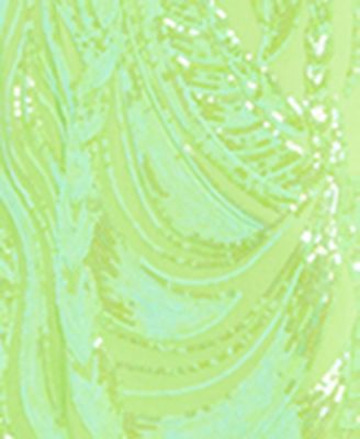 Juniors' V-Neck Embellished Sleeveless Gown 