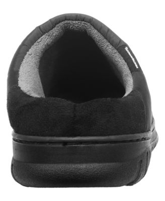 Men's Nylon Puffer Clog with Microplush Lining Indoor-Outdoor Sole Slipper