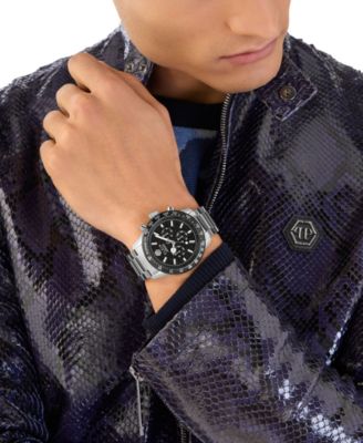 Men's Chronograph Pleinmeter Stainless Steel Bracelet Watch 44mm