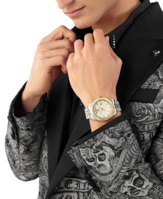 Men's Date Superlative Stainless Steel Bracelet Watch 42mm