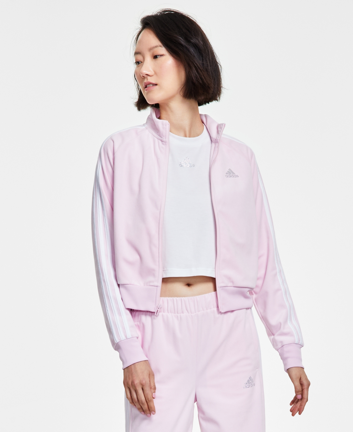 adidas Women's Y2K Velour Glam Jacket
