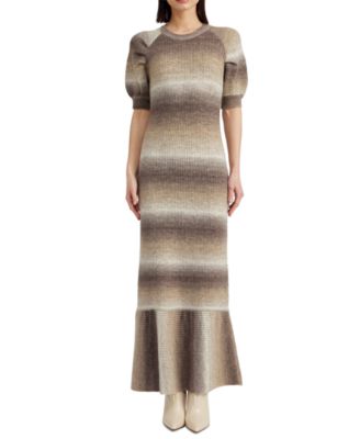 En Saison - Women's Greer Striped Sweater Maxi Dress