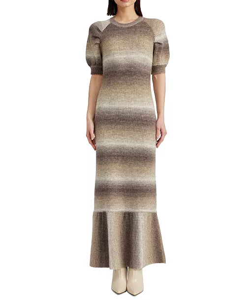 women's greer striped sweater maxi dress