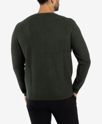 Men's Ribbed Crew Neck Sweater