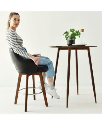 1 PC Faux Leather Counter Height Barstool