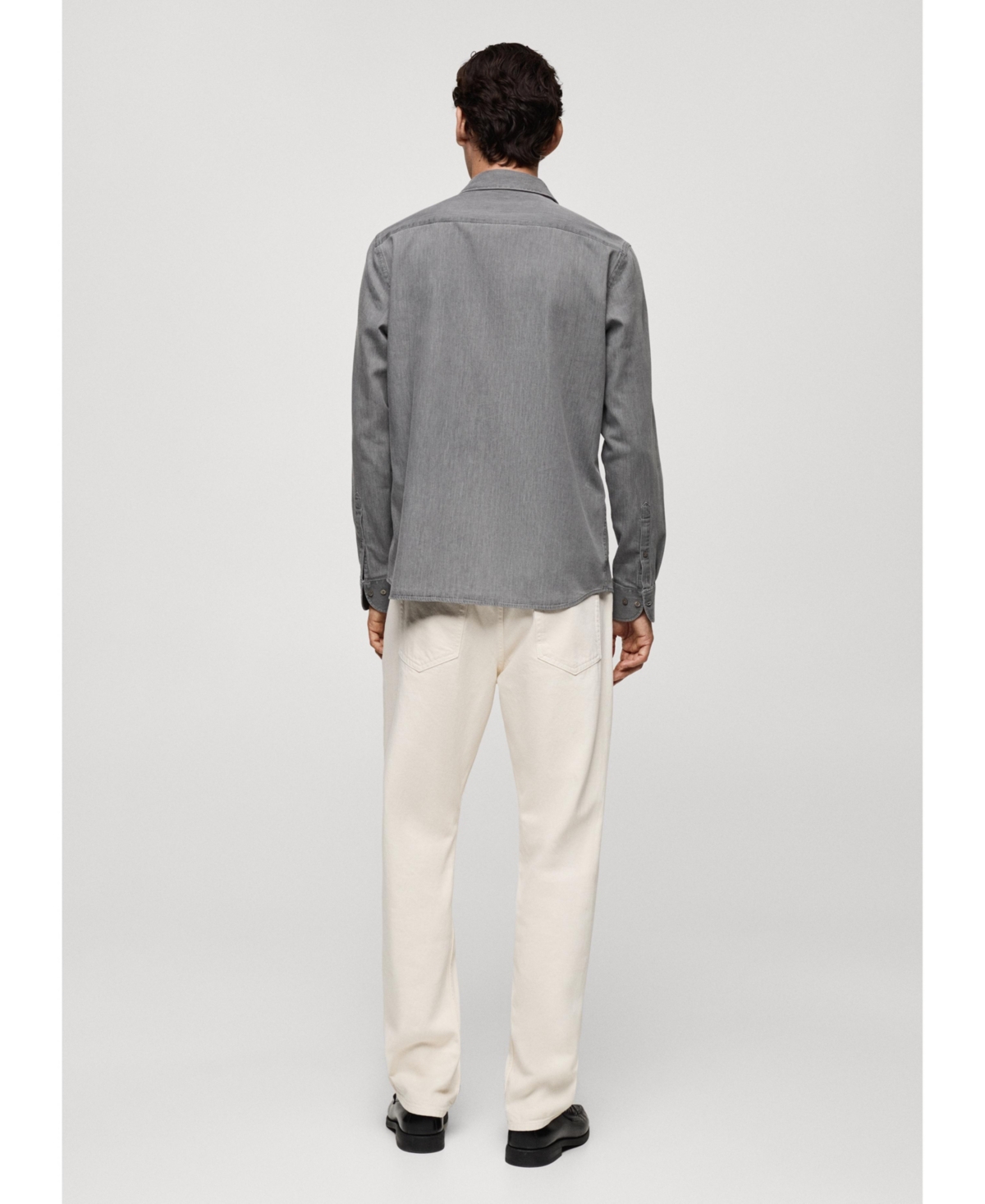 Mango Men's Cotton Chambray Shirt