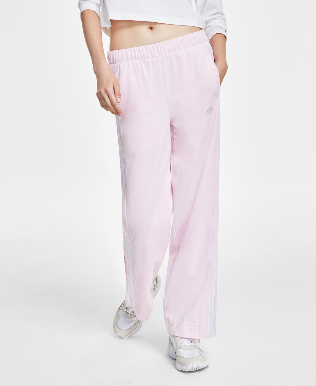 adidas Women's Y2K Glam Velour Wide-Leg Pants