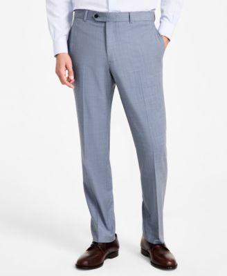 Men's Wool-Blend Stretch Classic-Fit Suit Separates Pant