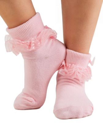 3-Pack Decorative Socks, Little Girls & Big Girls