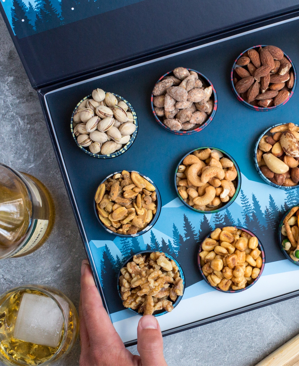Dm Snacks 12 Days Of Gourmet Nuts Winter Wonderland Selection Advent Calendar, 12 Piece In No Color