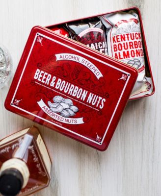 Beer Bourbon Liquor Nuts Gift Tin, 16 oz.