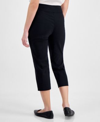 Petite Rivet-Detail Capri Pants