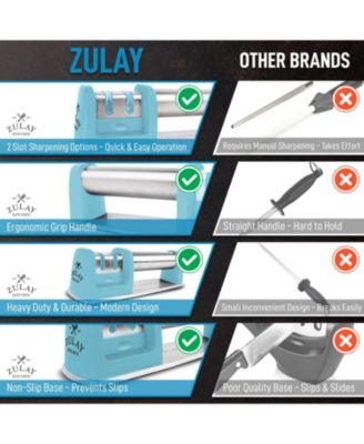 Manual Knife Sharpener for Straight & Serrated Steel Knives