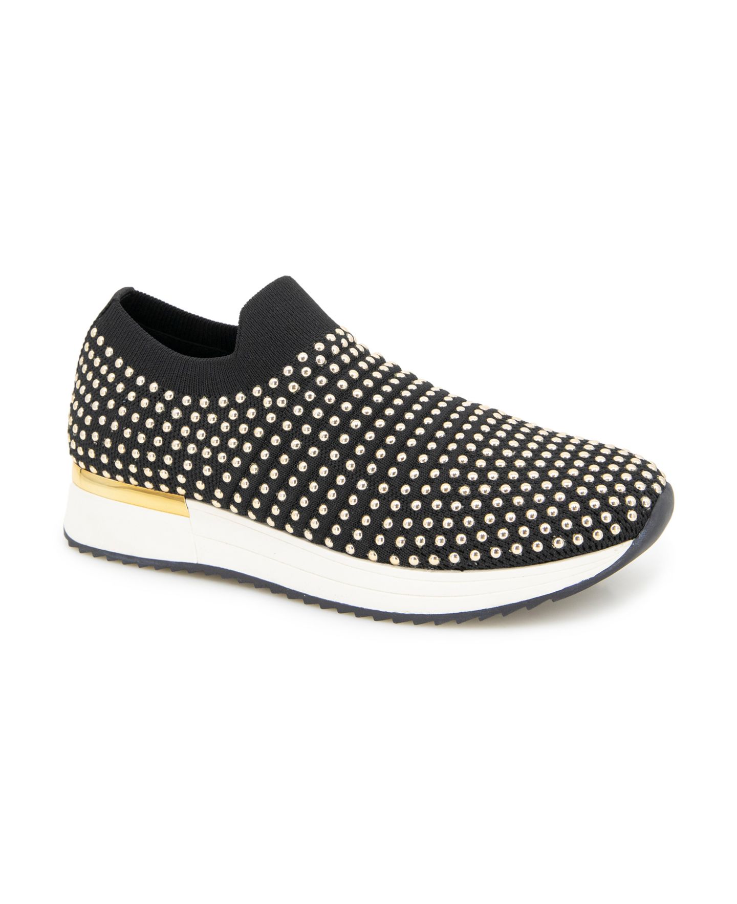 Женские кроссовки Kenneth Cole Reaction Cameron Stud Slip On, цвет: Чёрный — фото 1