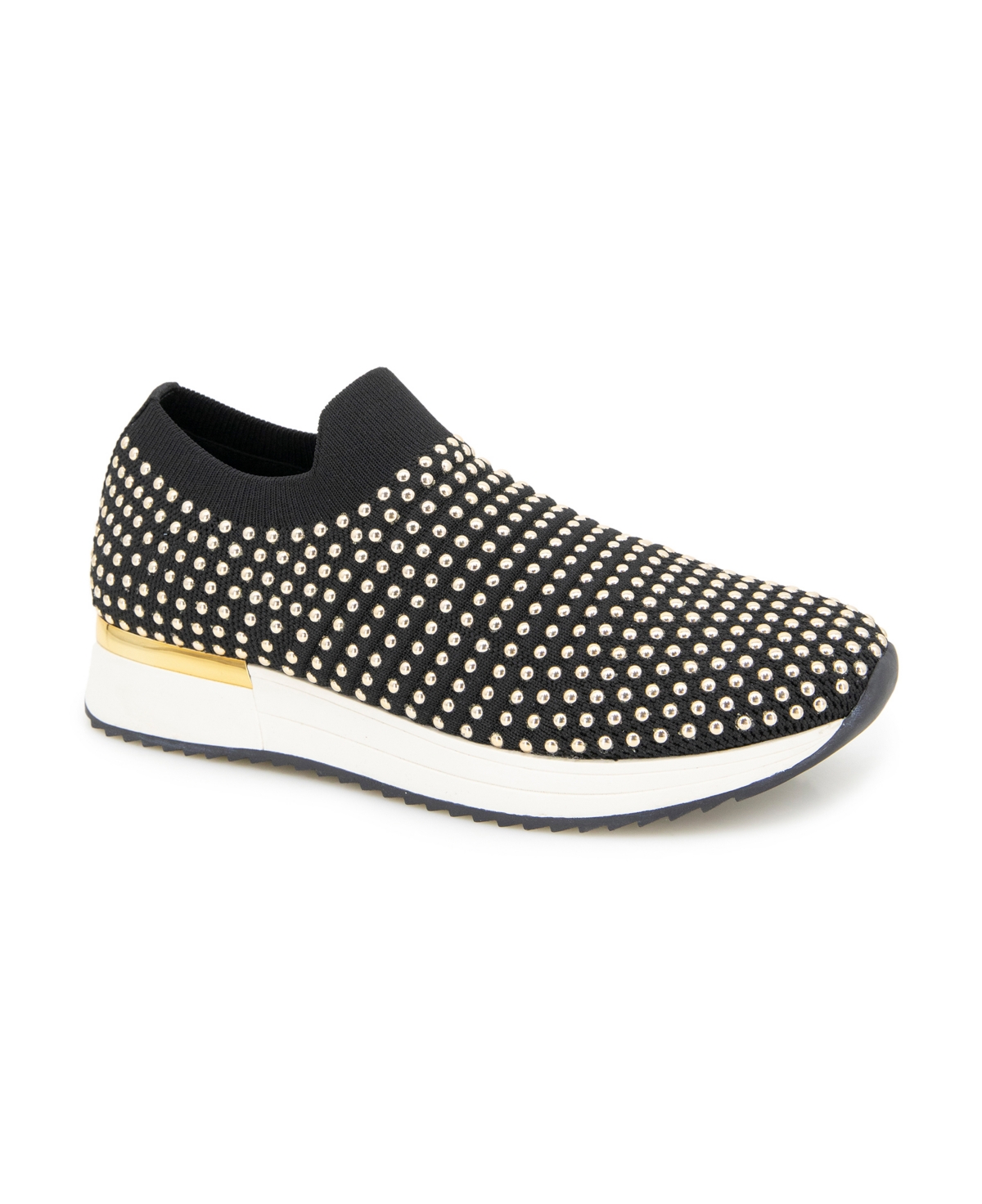 Kenneth Cole Reaction Reaction Kenneth Cole Cameron Embellished Jewel Platform Sneaker In Black