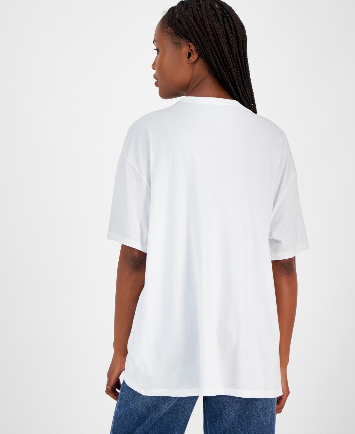 Grayson Threads, The Label Juniors' Rose & Snake Lunar New Year Graphic T-shirt In White