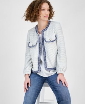 ジャケット LOEUVRE Collarless Boucle Jacket SW4XJ47421 Designer fashion, Seoul-fully created | W Concept