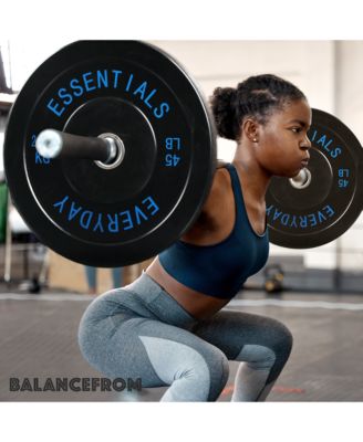 210 Pound Olympic Bumper Strength Training Weight Plate Set