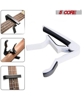 Capo Acoustic Electric Guitar 6 String Kapo Classic Clip For Banjo Mandolin Ukulele - WHITE - 2PCS