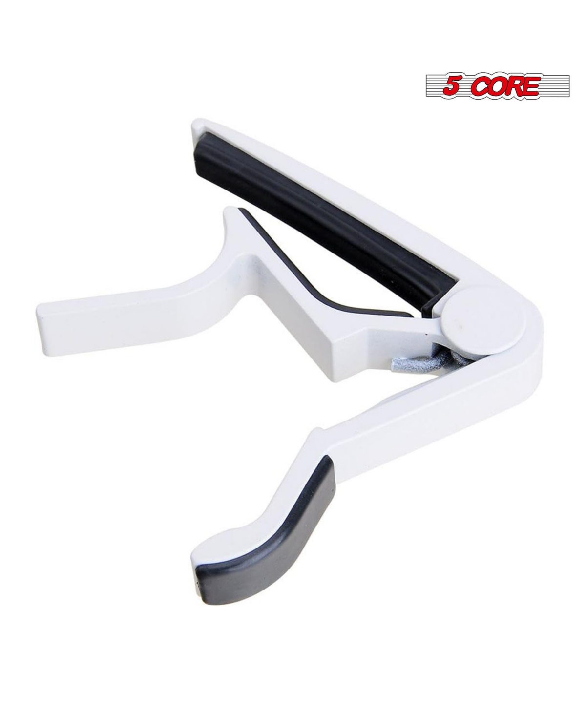 5 Core Capo Acoustic Electric Guitar 6 String Kapo Classic Clip For Banjo Mandolin Ukulele -- 2PCS - White