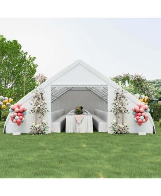 20'X40' Peach Shaped Party Tent Heavy-duty Wedding Canopy with Zipper Doors