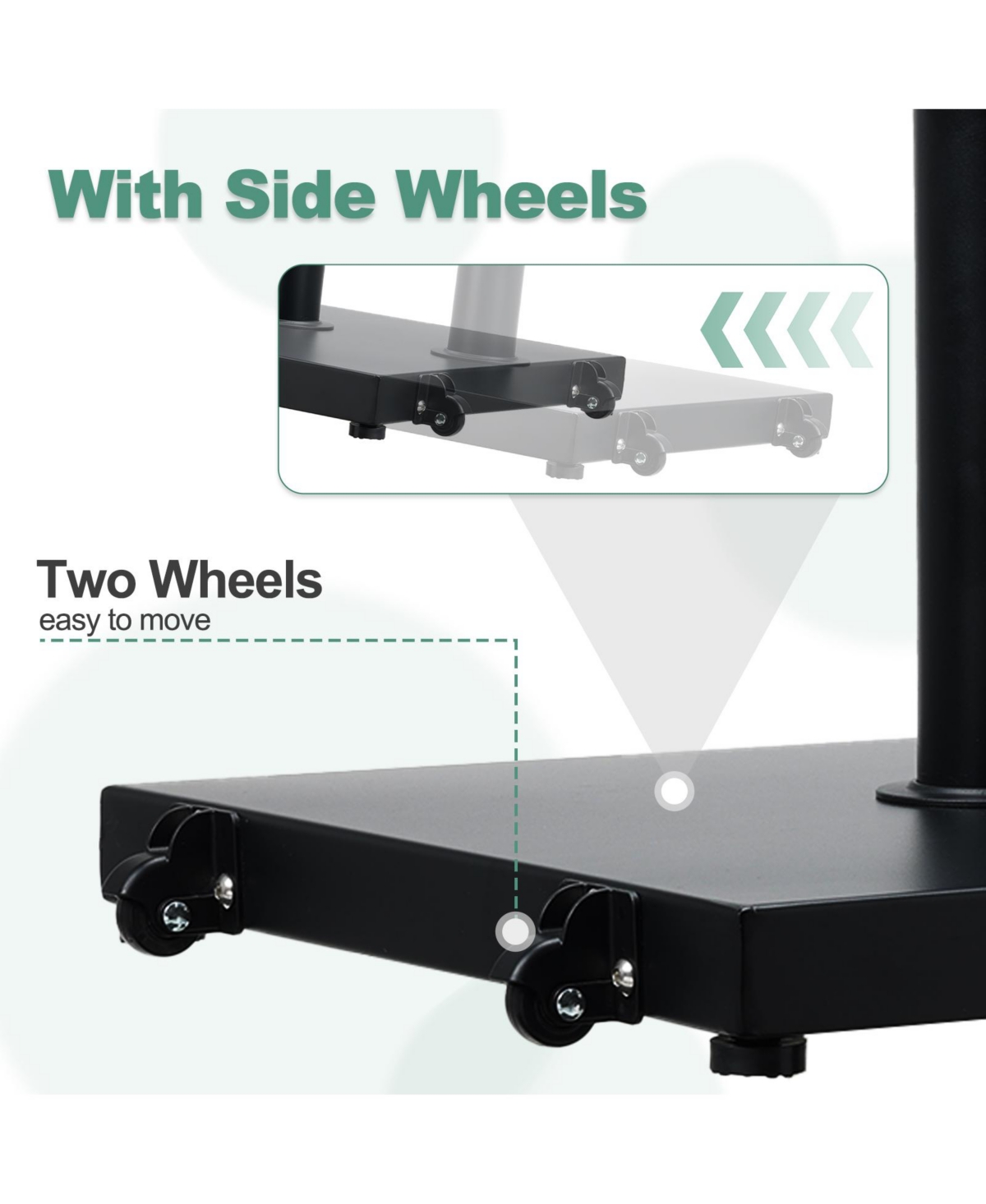 Aoodor Outdoor Patio Umbrella Base, Heavy Duty Square Concrete Umbrella Stand, Market Umbrella Pole Stand for Deck, Poolside, Balcony,- B